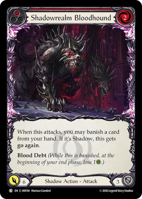 (Preorder) Shadowrealm Bloodhound (Red) [IAR]