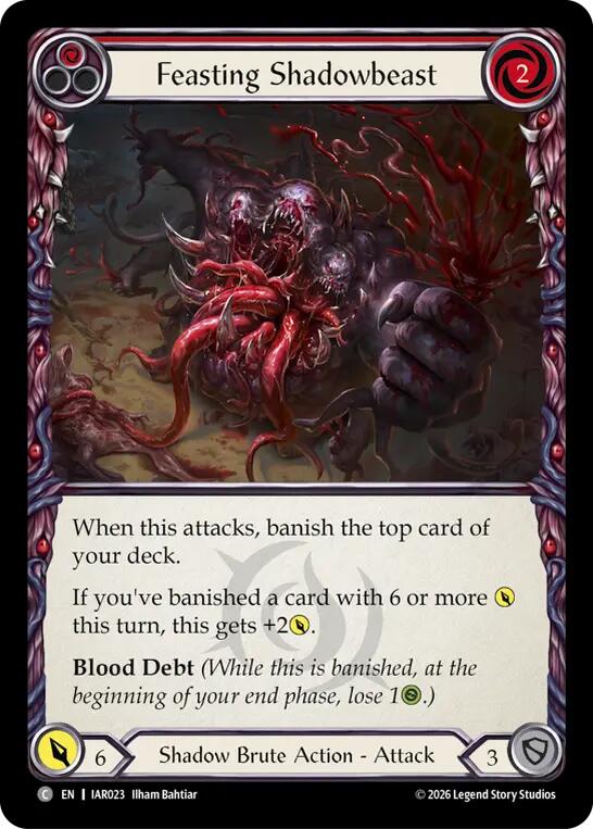 (Preorder) Feasting Shadowbeast (Red) [IAR]