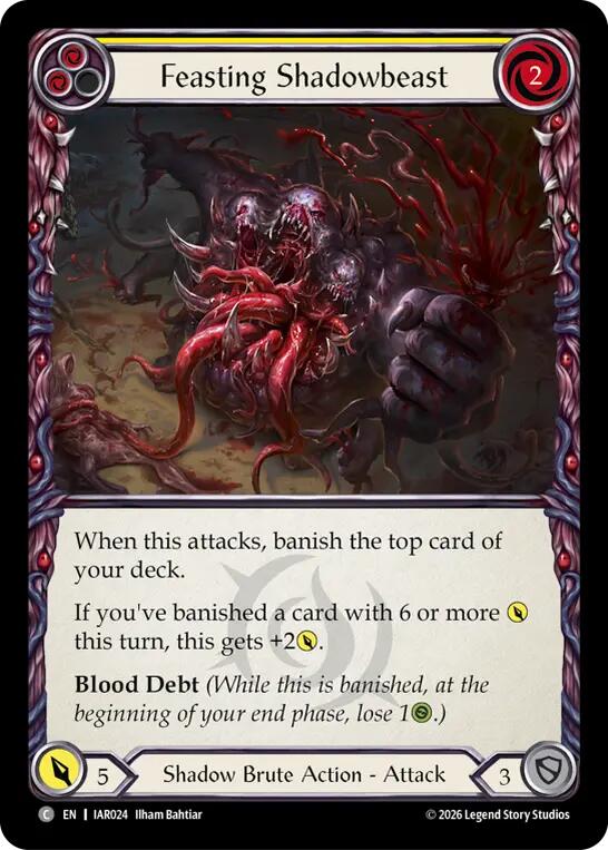 (Preorder) Feasting Shadowbeast (Yellow) [IAR]