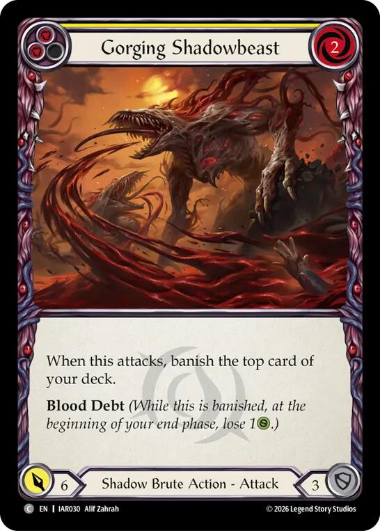 (Preorder) Gorging Shadowbeast (Yellow) [IAR]