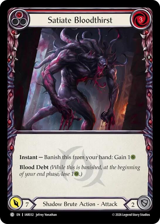 (Preorder) Satiate Bloodthirst (Red) [IAR]