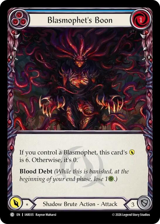(Preorder) Blasmophet's Boon [IAR]