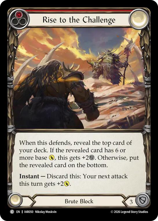 (Preorder) Rise to the Challenge (Red) [IAR]