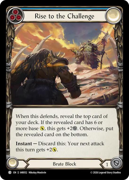 (Preorder) Rise to the Challenge (Blue) [IAR]