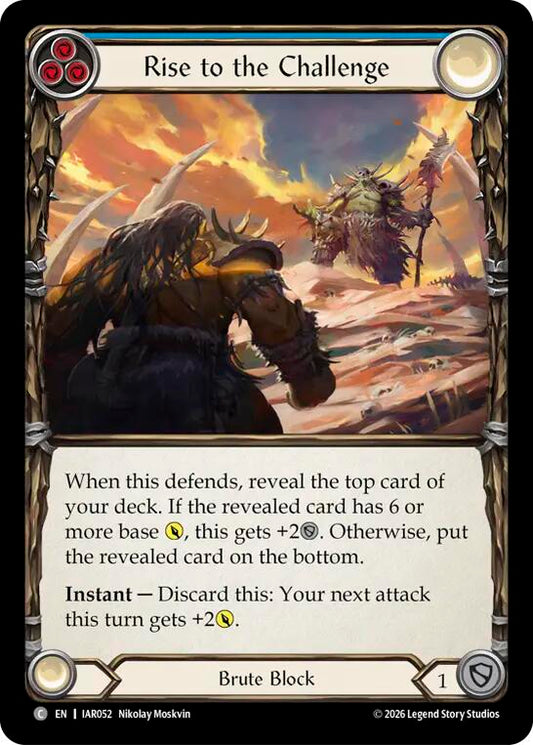 (Preorder) Rise to the Challenge (Blue) [IAR]