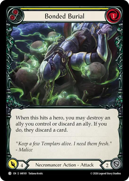 (Preorder) Bonded Burial (Yellow) [IAR]