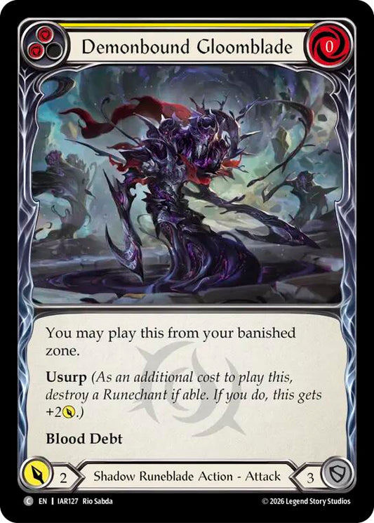 (Preorder) Demonbound Gloomblade (Yellow) [IAR]