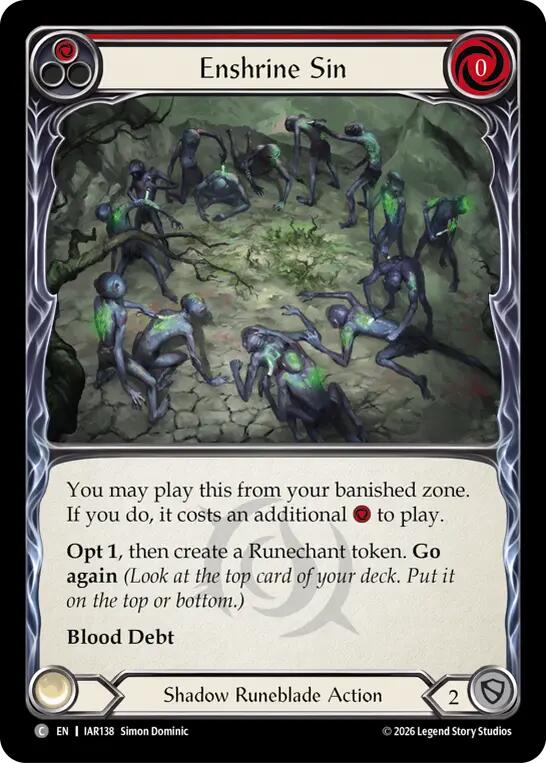 (Preorder) Enshrine Sin (Red) [IAR]