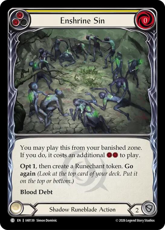 (Preorder) Enshrine Sin (Yellow) [IAR]