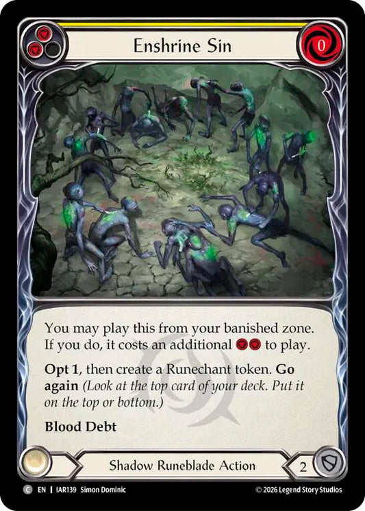 (Preorder) Enshrine Sin (Yellow) [IAR]