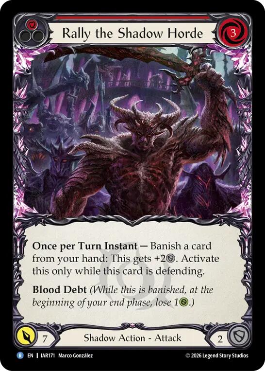 (Preorder) Rally the Shadow Horde (Red) [IAR]