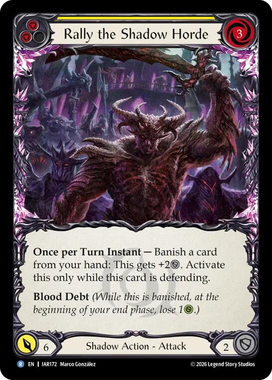 (Preorder) Rally the Shadow Horde (Yellow) [IAR]