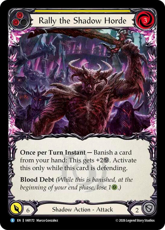 (Preorder) Rally the Shadow Horde (Yellow) [IAR]