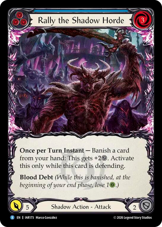 (Preorder) Rally the Shadow Horde (Blue) [IAR]