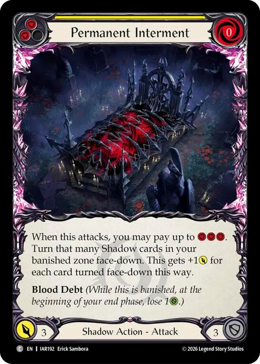 (Preorder) Permanent Interment (Yellow) [IAR]
