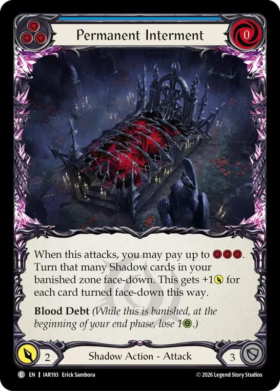 (Preorder) Permanent Interment (Blue) [IAR]