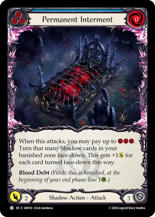 (Preorder) Permanent Interment (Blue) [IAR]