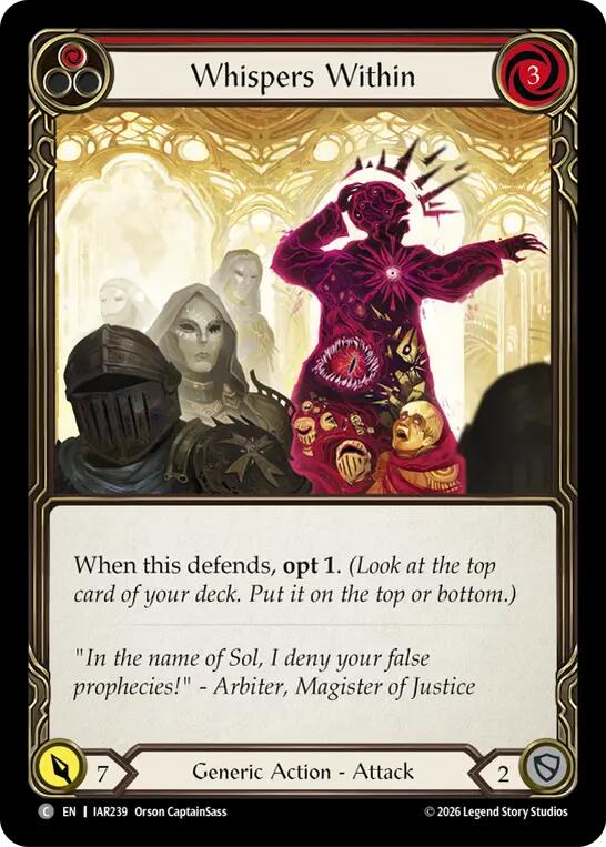 (Preorder) Whispers Within (Red) [IAR]