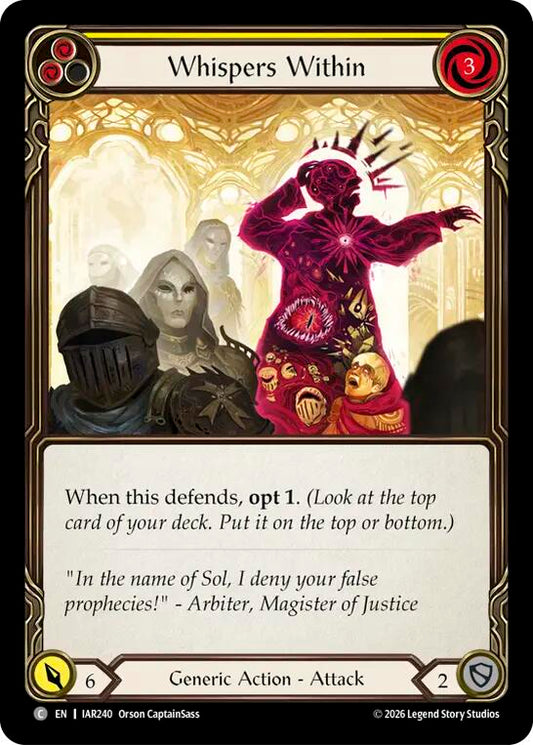 (Preorder) Whispers Within (Yellow) [IAR]