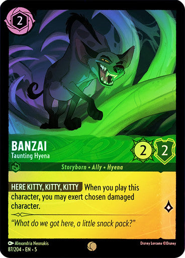 Banzai - Taunting Hyena