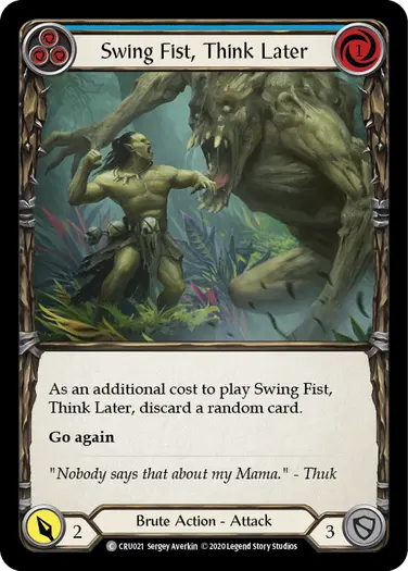 [RF]Swing Fist, Think Later (Blue)