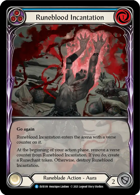 [RF]Runeblood Incantation (Blue) (Extended Art)