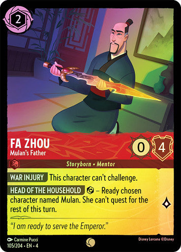 Fa Zhou - Mulan's Father