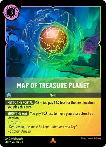 Map of Treasure Planet