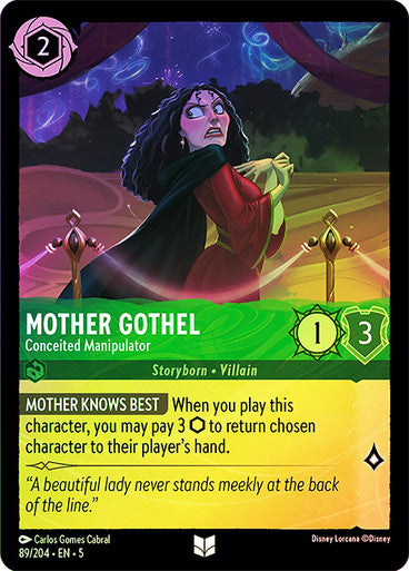Mother Gothel - Conceited Manipulator