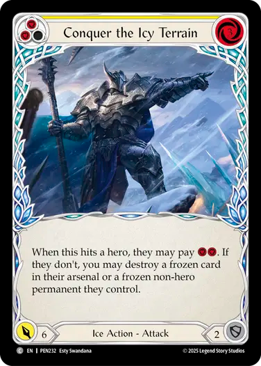 Conquer The Icy Terrain (Yellow)