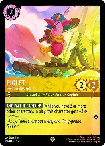 Piglet - Pooh Pirate Captain