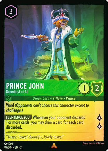 Prince John - Greediest of All