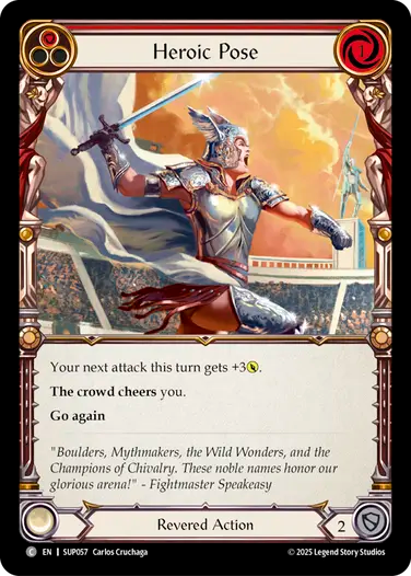 Heroic Pose (Red)