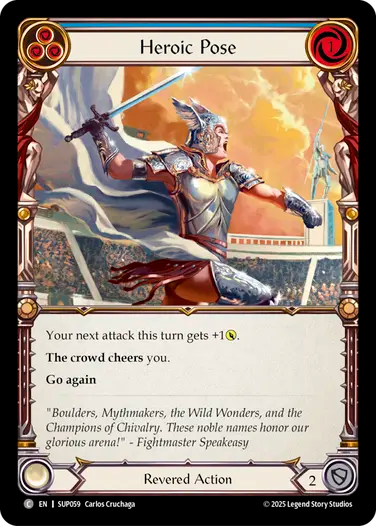 Heroic Pose (Blue)