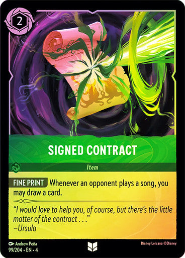 Signed Contract