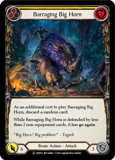 Barraging Big Horn (Yellow)