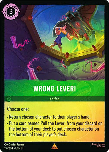 Wrong Lever!